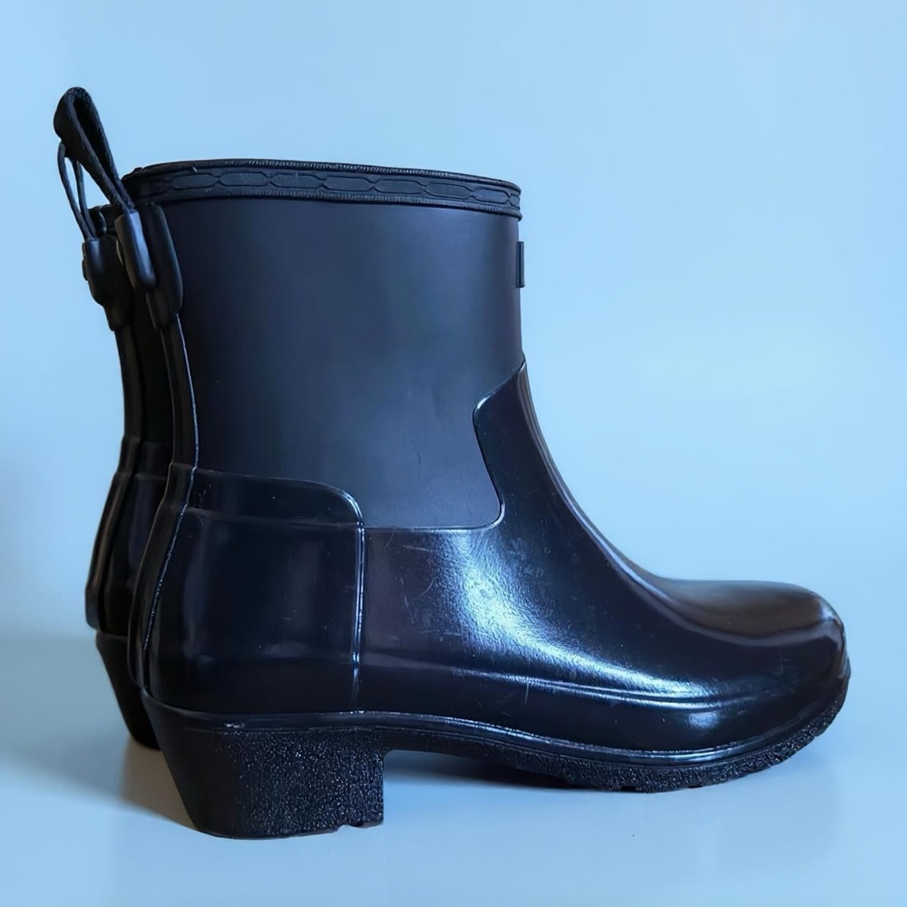 Hunter Black Women's Short Rain Boots